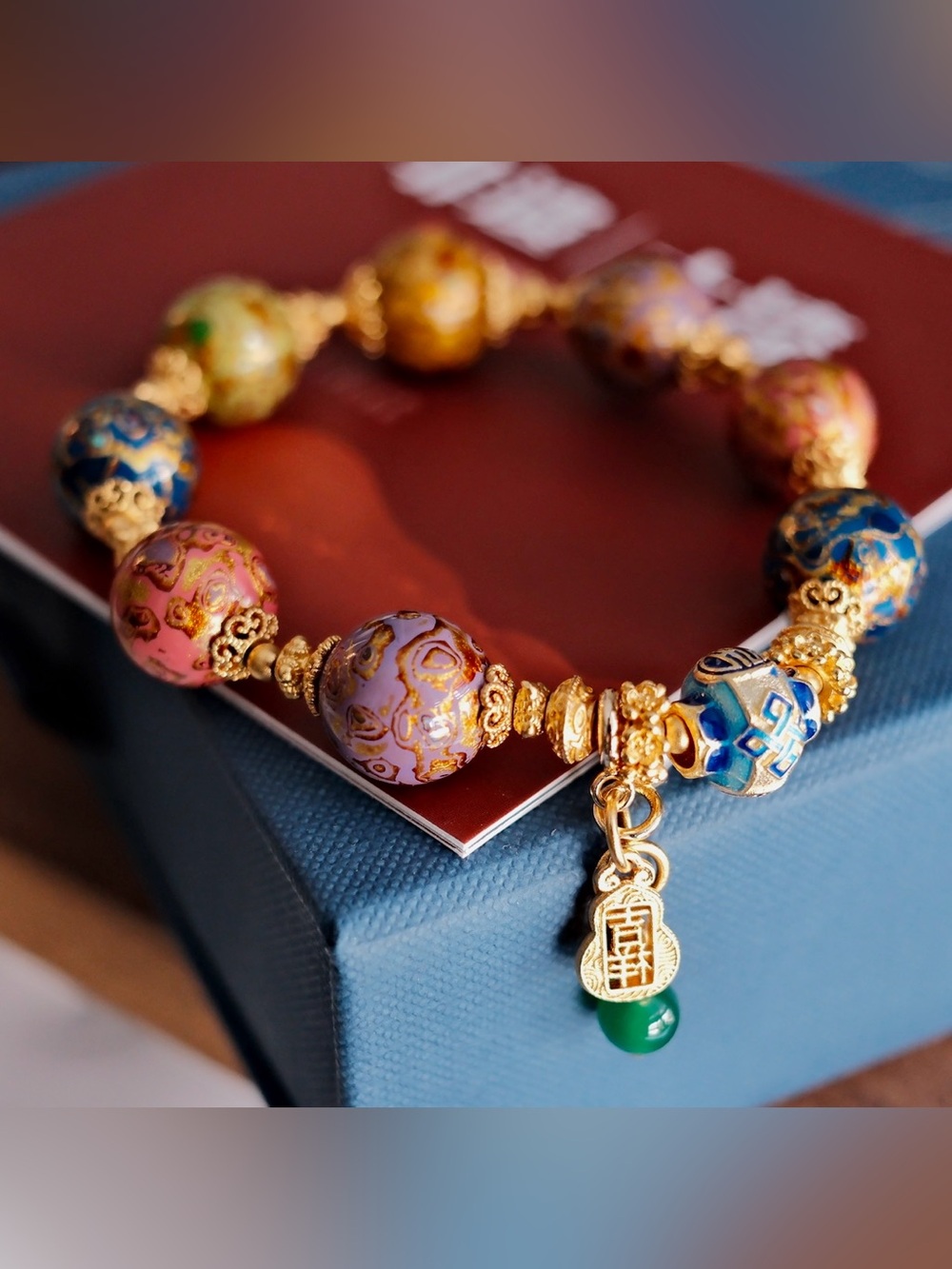 Chinese Natural Lacquer Bracelet (Intangible Cultural Heritage Craftsmanship)